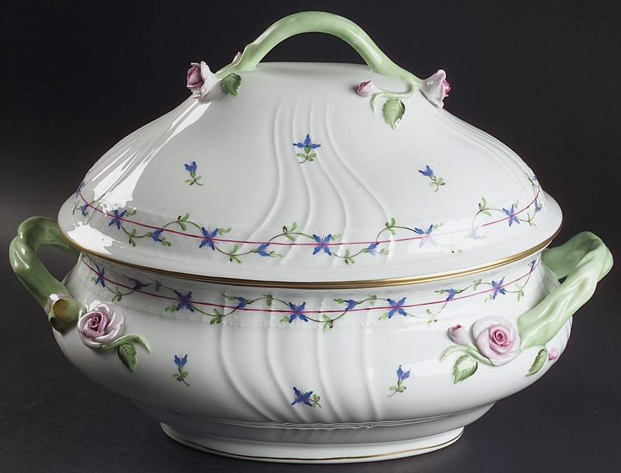 Blue Garland (PBG) Tureen & Lid by Herend-1