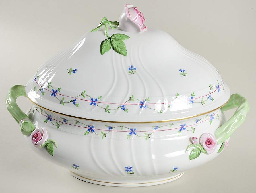 Blue Garland (PBG) Tureen & Lid by Herend-1