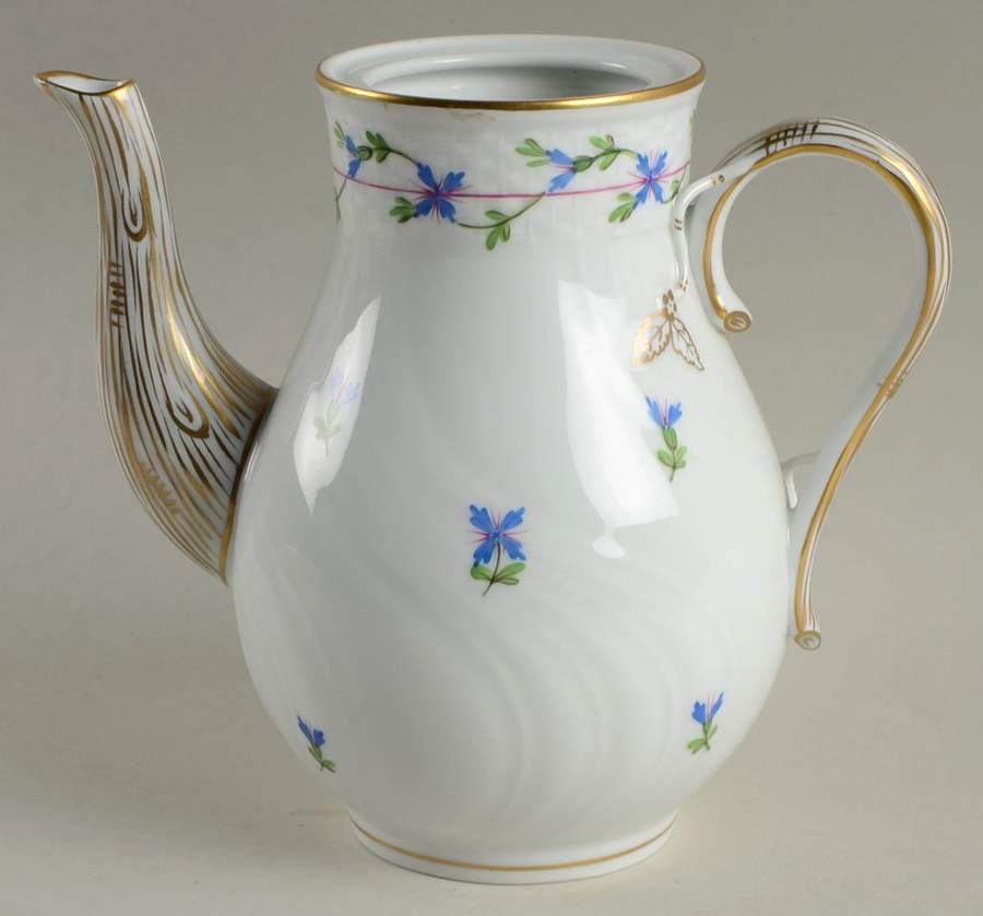 Blue Garland (PBG) Small Coffee Pot No Lid by Herend-1