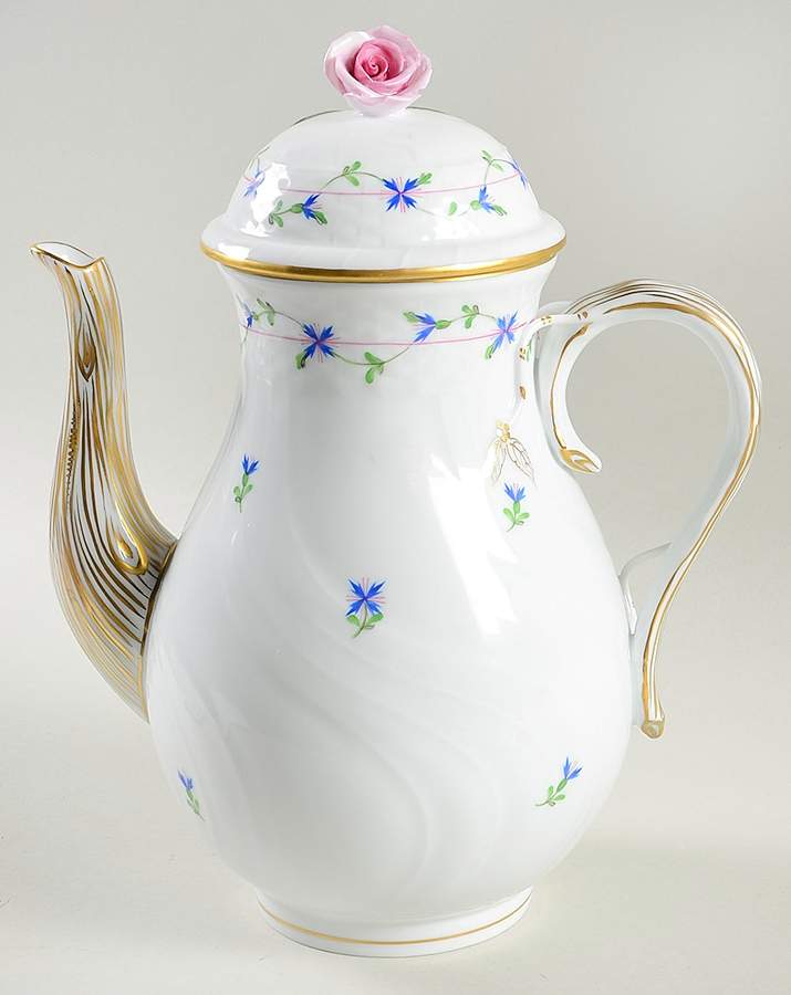 Blue Garland (PBG) Coffee Pot & Lid by Herend-1