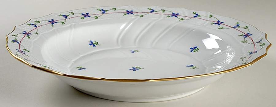 Blue Garland (PBG) 12" Chop Plate (Round Platter) by Herend-1