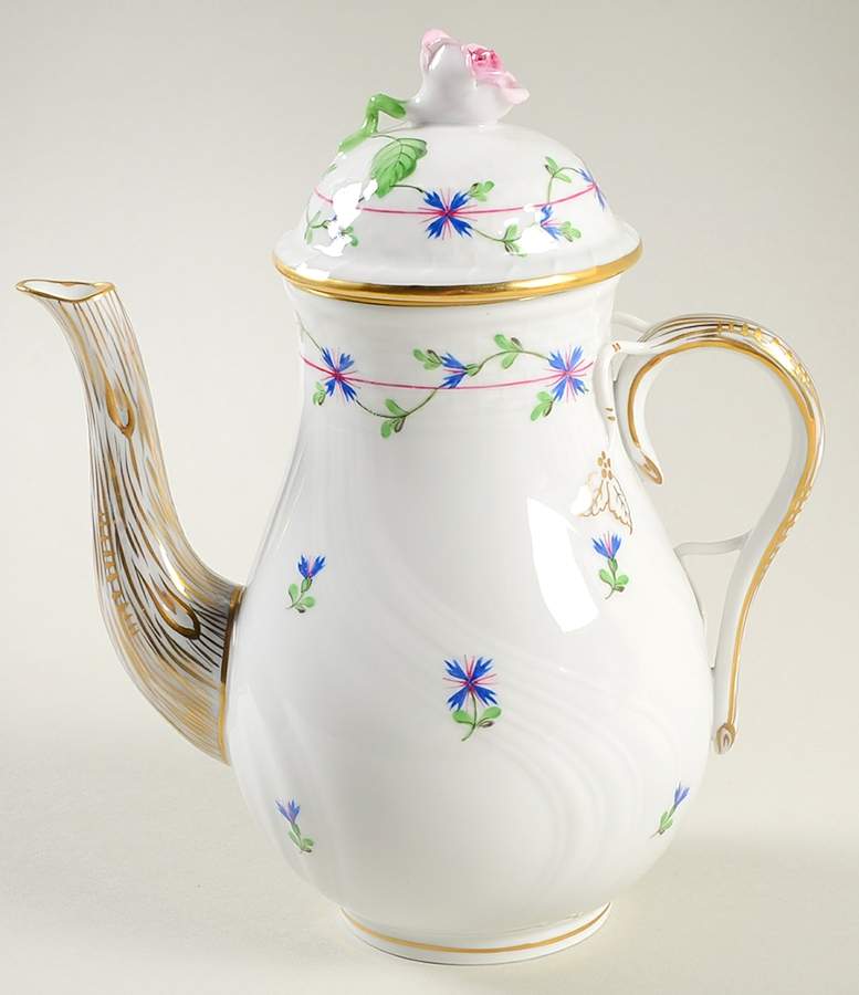 Blue Garland (PBG) Lid for Mini Coffee Pot by Herend-1