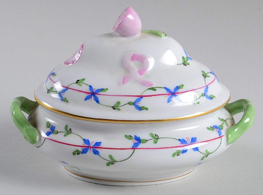 Blue Garland (PBG) Mini Tureen & Lid by Herend-1