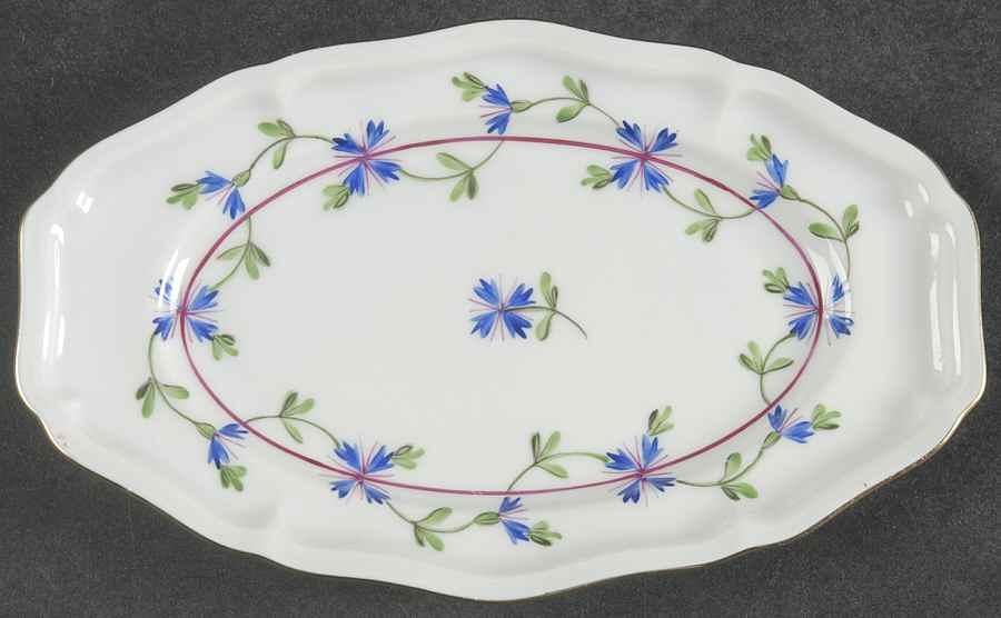 Blue Garland (PBG) Tray for Mini Tureen by Herend-1