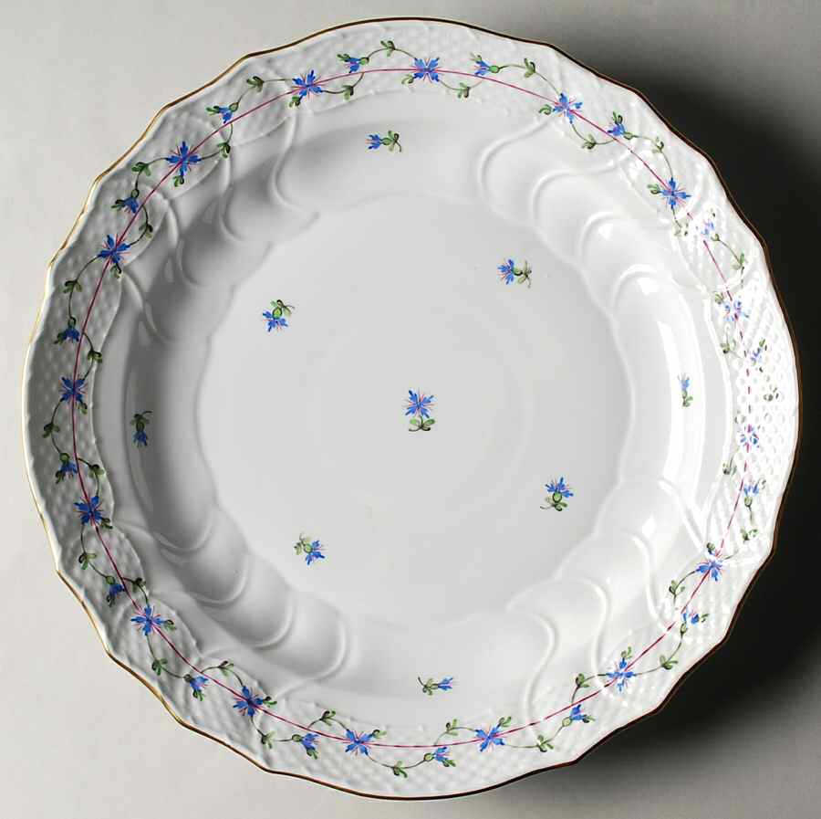 Blue Garland (PBG) 13" Chop Plate (Round Platter) by Herend-1