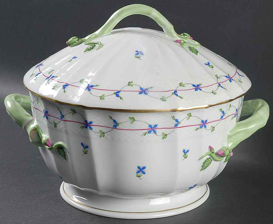Blue Garland (PBG) Tureen & Lid by Herend-1