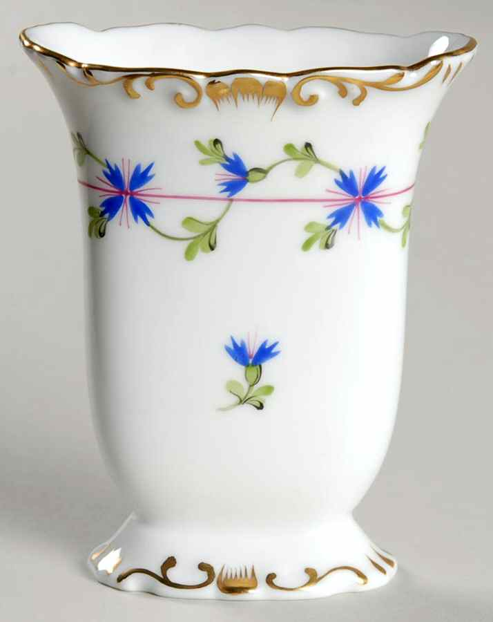 Blue Garland (PBG) 3" Oval Vase by Herend-1