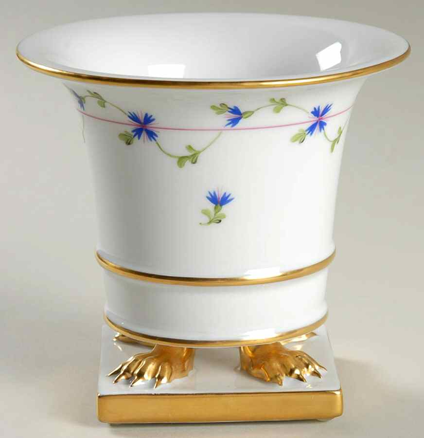 Blue Garland (PBG) 4" Claw Footed Vase by Herend-1