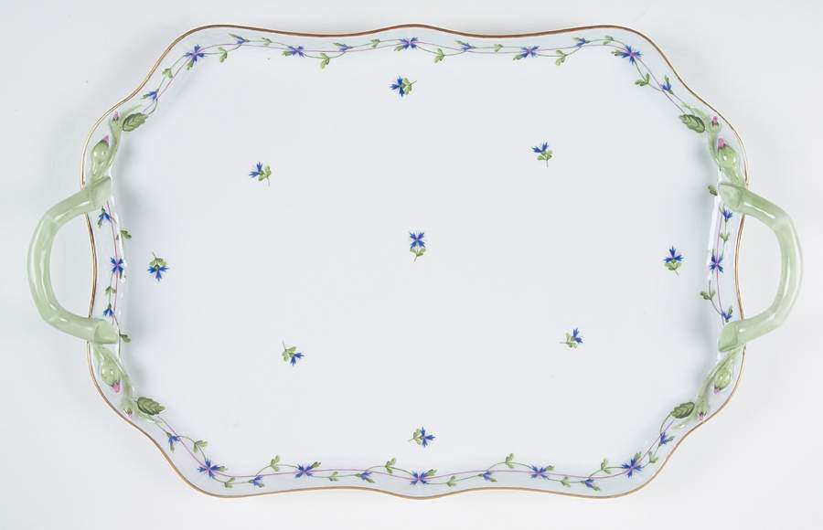 Blue Garland (PBG) 18" Rectangular Serving Platter by Herend-1