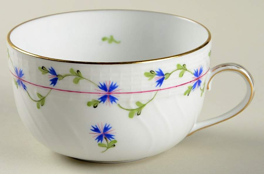 Blue Garland (PBG) Flat Cup by Herend-1