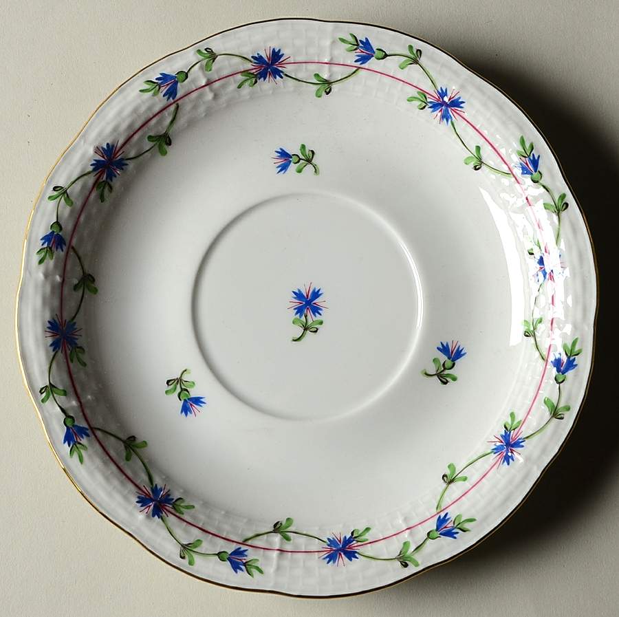 Blue Garland (PBG) Saucer for Footed Cream Soup Bowl by Herend-1