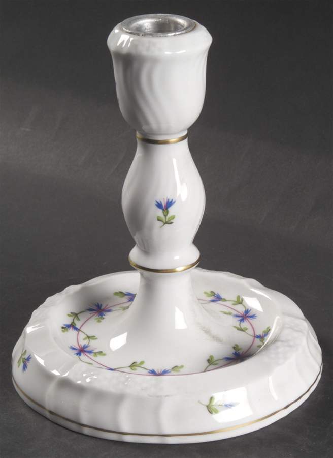 Blue Garland (PBG) 5" Candlestick Base (Use w/Either 2,3,or 4 Lt Arm) by Herend-1
