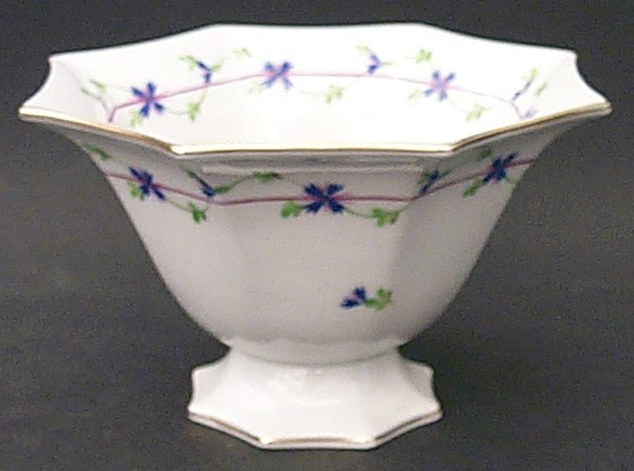 Blue Garland (PBG) Small Octagonal Bowl by Herend-1