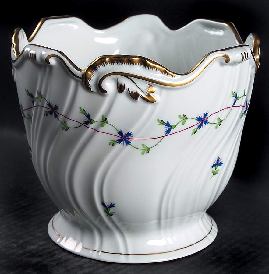 Blue Garland (PBG) Medium Cachepot by Herend-1