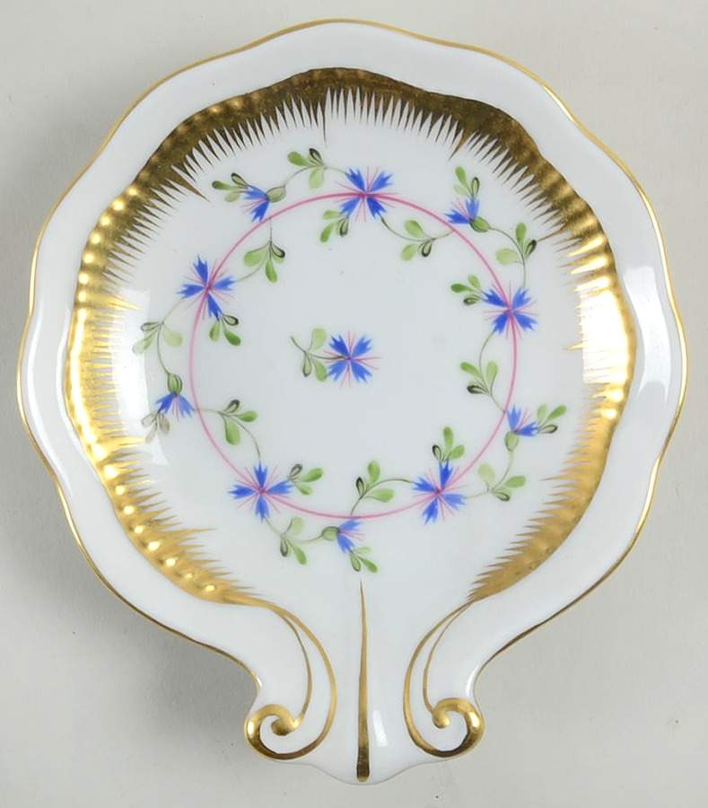 Blue Garland (PBG) 4" Shell Shaped Dish by Herend-1