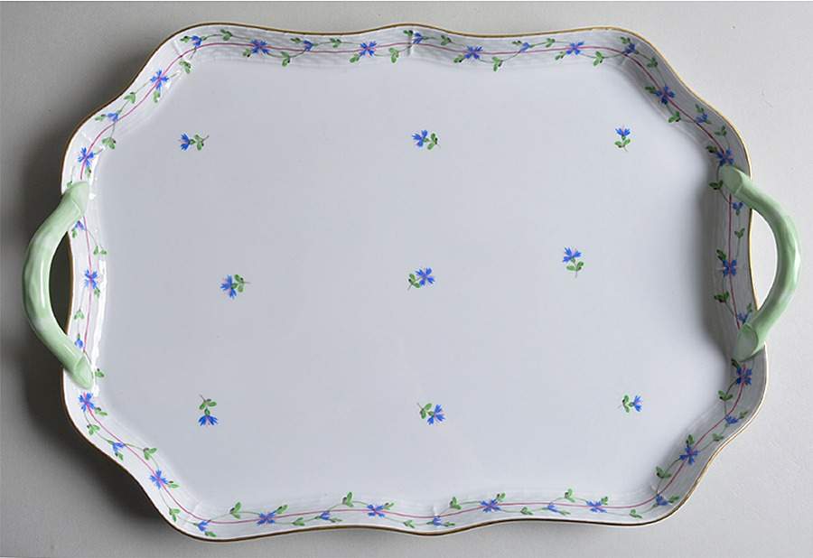Blue Garland (PBG) 17" Rectangular Serving Platter by Herend-1