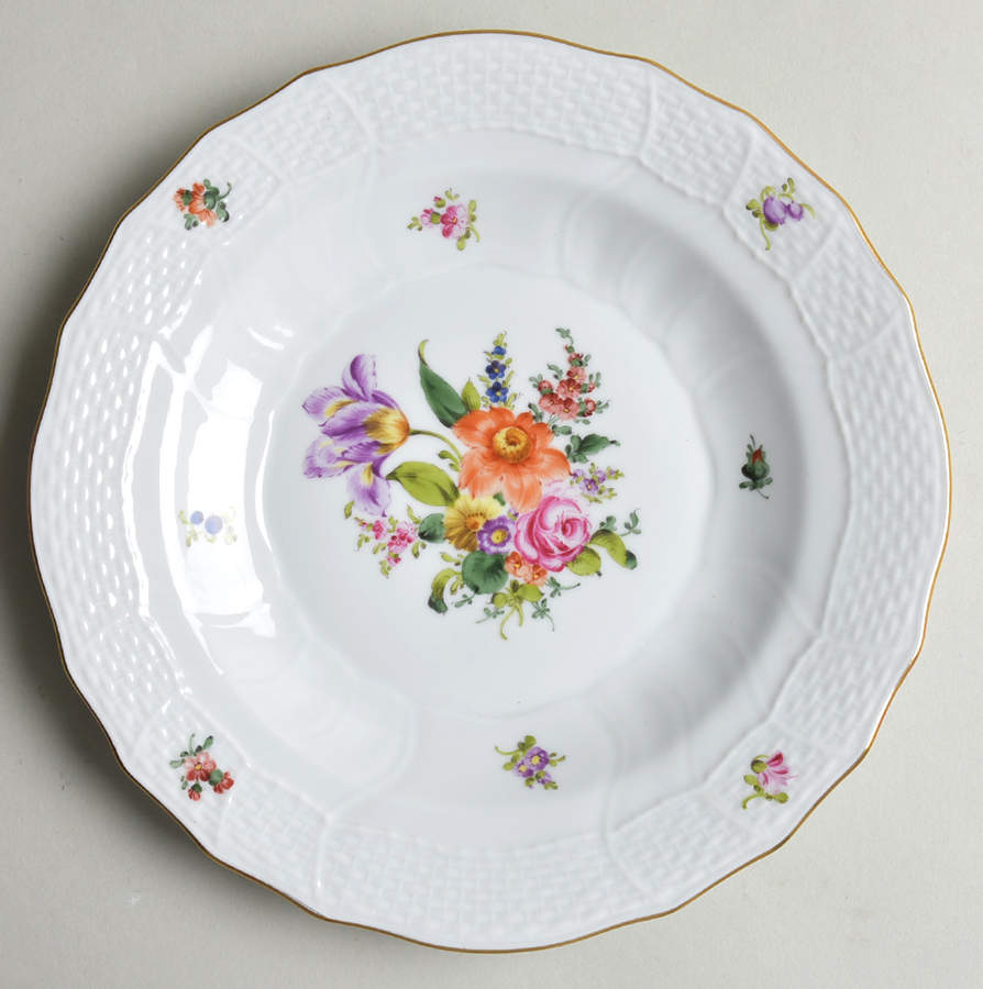Bouquet of Flowers (BHR) Dessert/Pie Plate by Herend-1