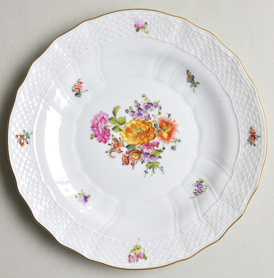 Bouquet of Flowers (BHR) Bread & Butter Plate by Herend-1