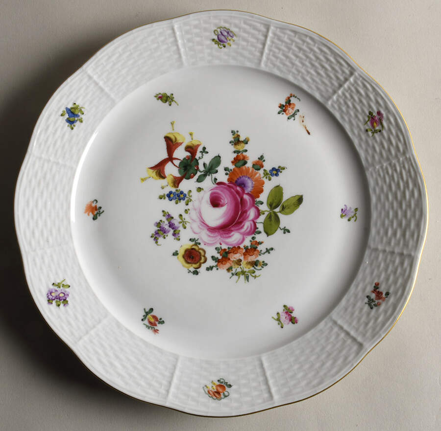 Bouquet of Flowers (BHR) Dinner Plate by Herend-1