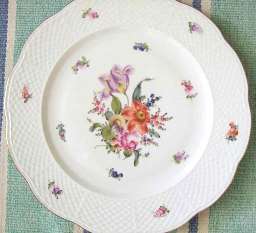 Bouquet of Flowers (BHR) Large Dinner Plate by Herend-1