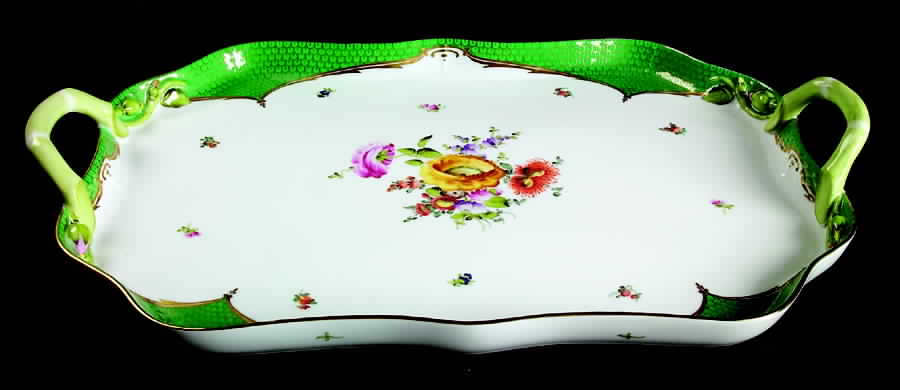 Bouquet De Herend (Bhe) 18" Rectangular Serving Platter by Herend-1