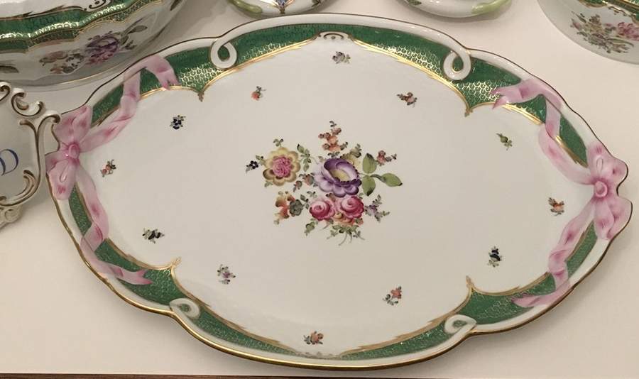 Bouquet De Herend (Bhe) 15" Oval Tray by Herend-1