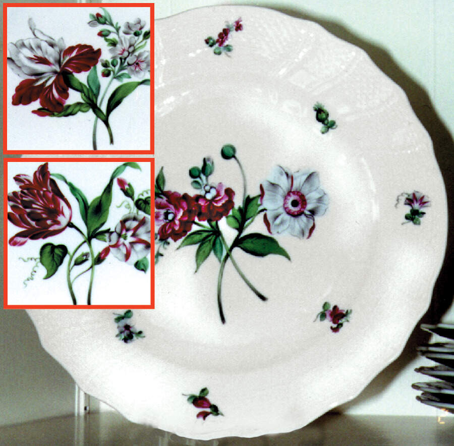 Bouquet De Rose Gould (Grb) Dinner Plate by Herend-1