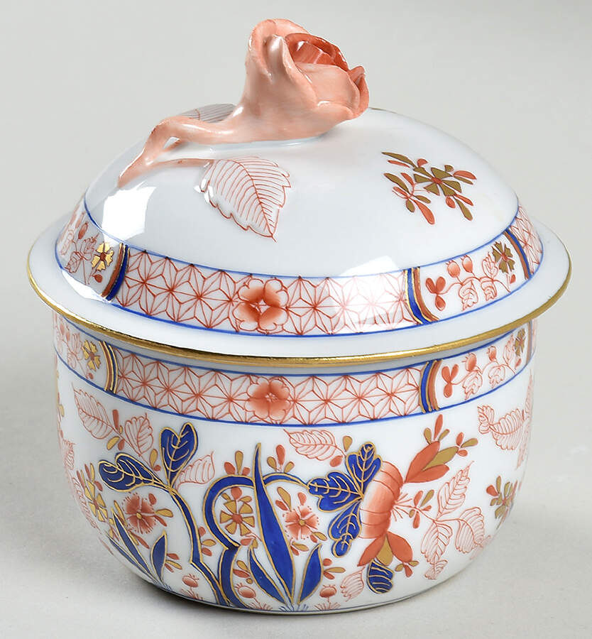 Canton (Ca) Sugar Bowl & Lid by Herend-1