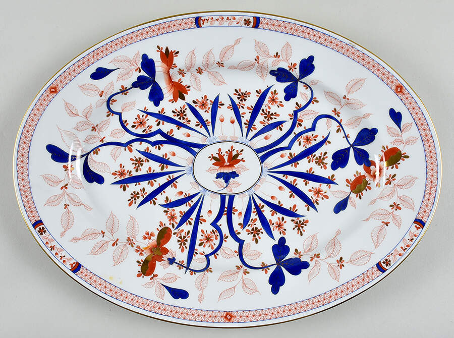 Canton (Ca) 15" Oval Serving Platter by Herend-1
