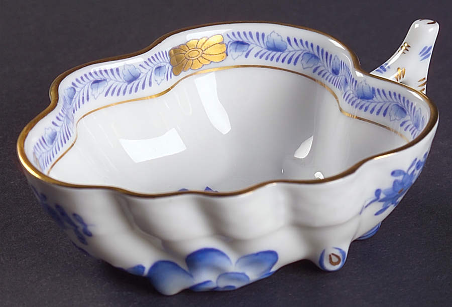 Chinese Bouquet Blue (AB) Nappy by Herend-1