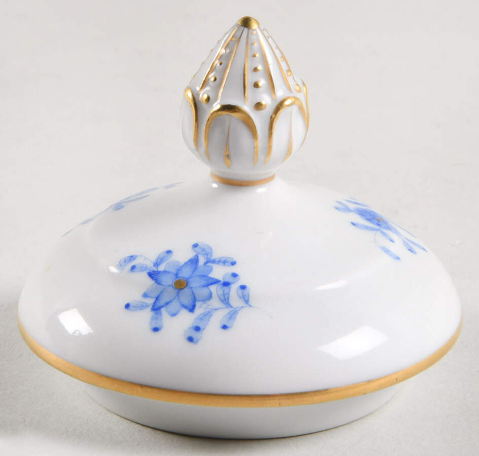 Chinese Bouquet Blue (AB) Lid for Footed Urn by Herend-1