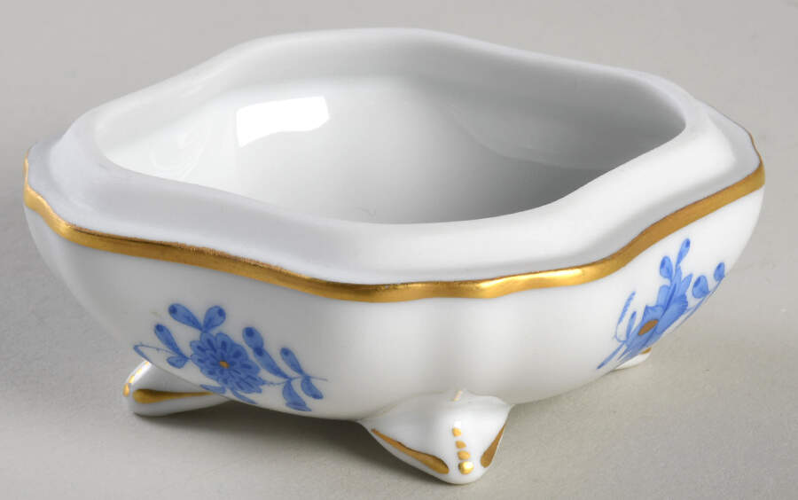 Chinese Bouquet Blue (AB) Bon Bon No Lid by Herend-1