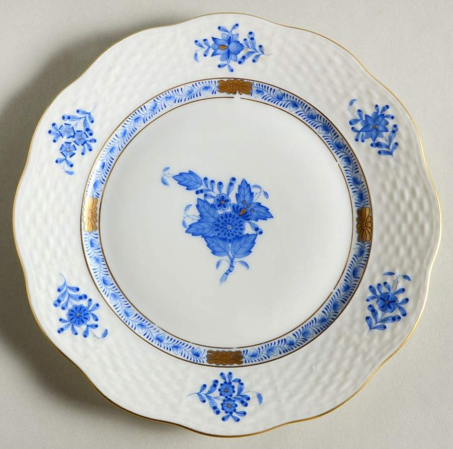 Chinese Bouquet Blue (AB) Salad Plate by Herend-1