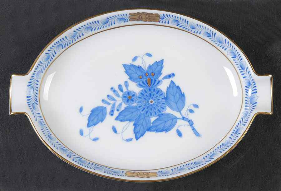 Chinese Bouquet Blue (AB) 5" Ashtray by Herend-1