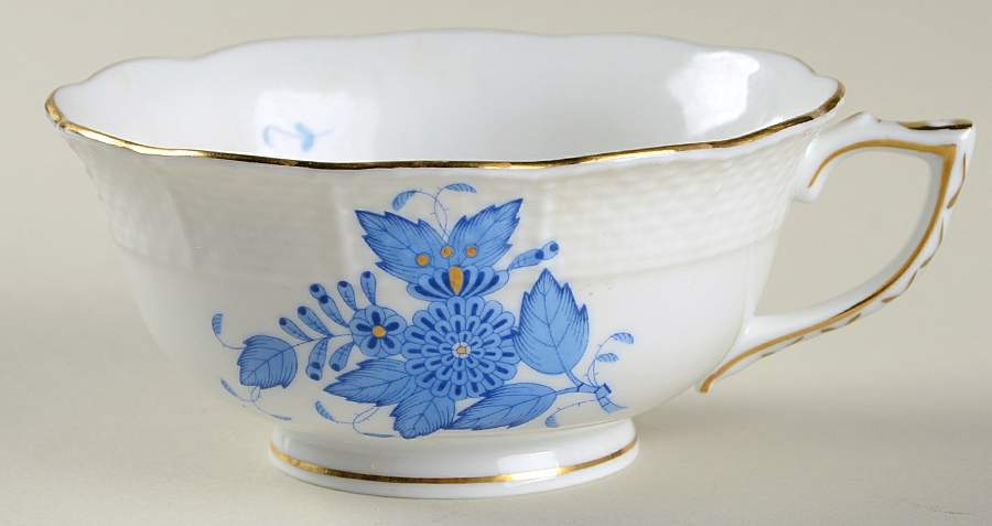 Chinese Bouquet Blue (AB) Footed Cup by Herend-1