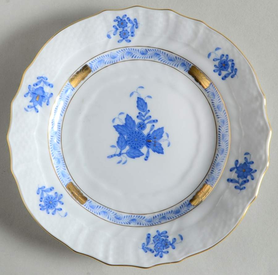 Chinese Bouquet Blue (AB) Bread & Butter Plate by Herend-1