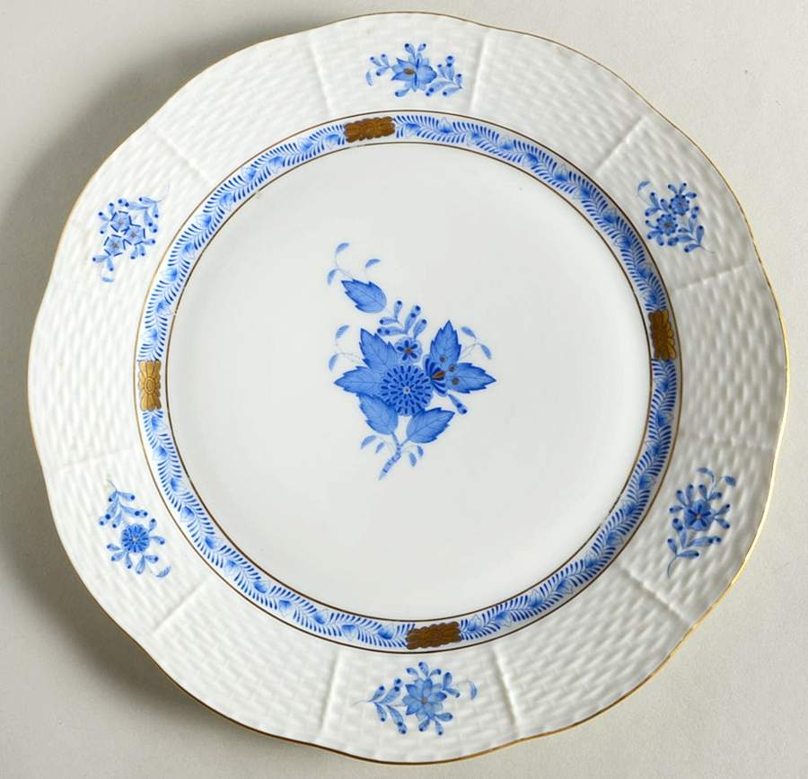 Chinese Bouquet Blue (AB) Dinner Plate by Herend-1