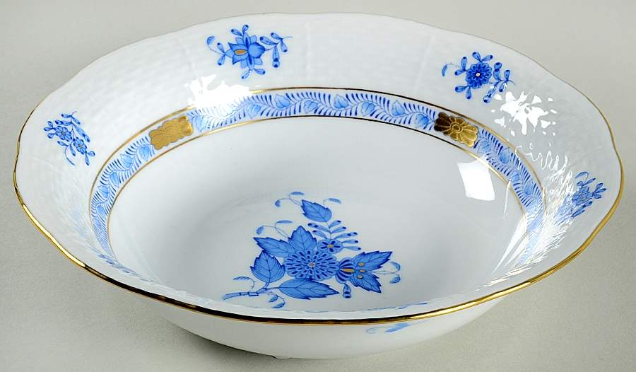 Chinese Bouquet Blue (AB) Oatmeal Bowl by Herend-1
