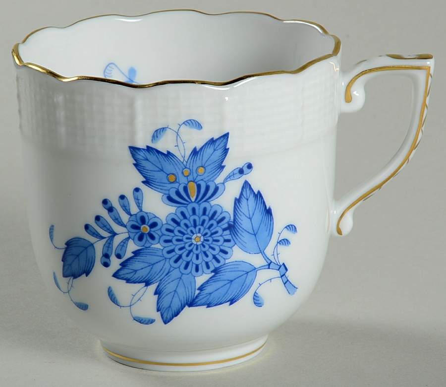 Chinese Bouquet Blue (AB) Chocolate Cup by Herend-1