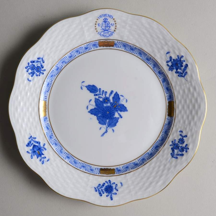 Chinese Bouquet Blue (AB) Advertising Salad Plate by Herend-1