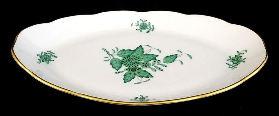 Chinese Bouquet Green (AV) Relish by Herend-1
