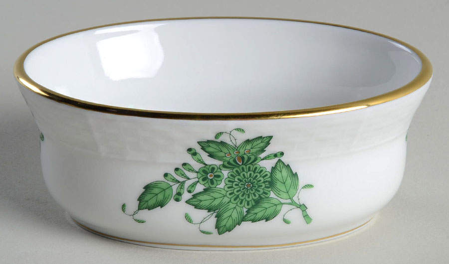 Chinese Bouquet Green (AV) 3" Mini Bowl by Herend-1