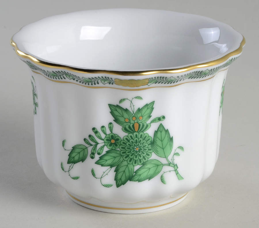Chinese Bouquet Green (AV) 3" Cachepot by Herend-1