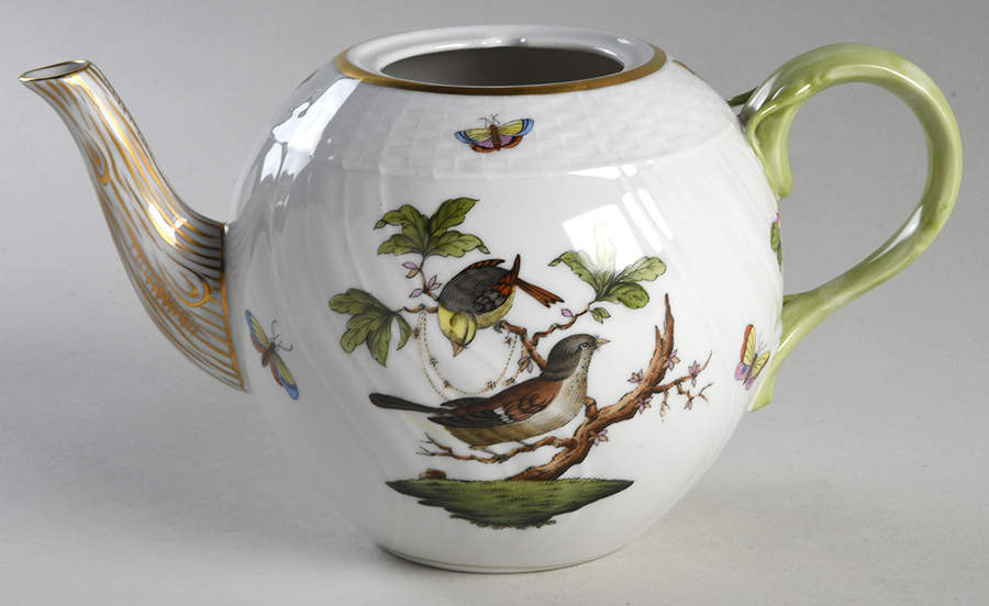 Rothschild Bird (RO) Teapot No Lid by Herend-1