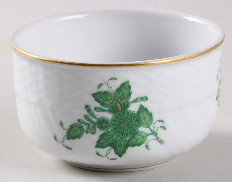 Chinese Bouquet Green (AV) Sugar Bowl No Lid by Herend-1