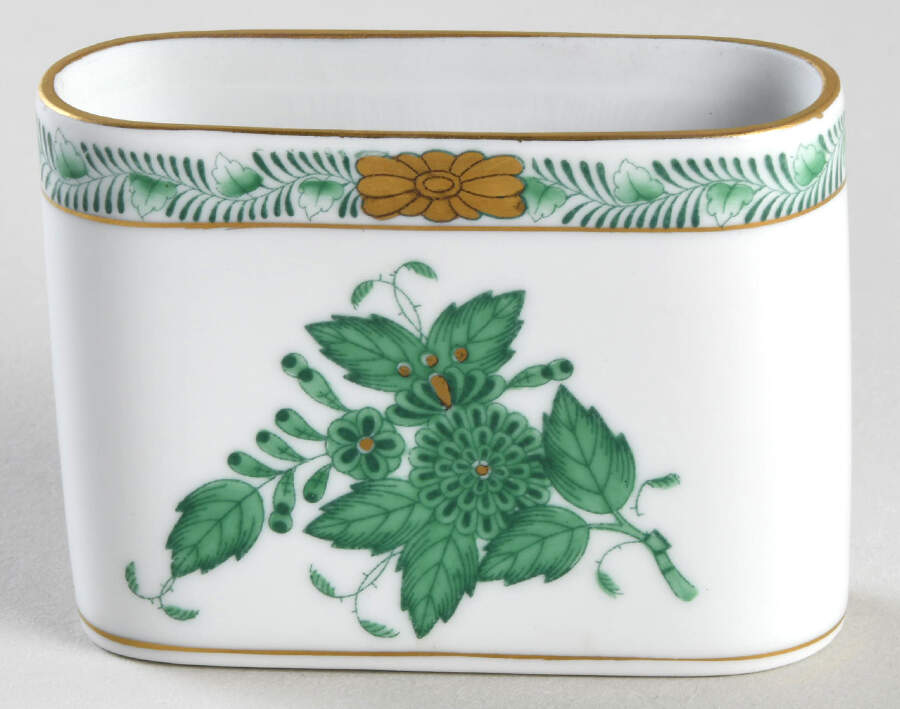Chinese Bouquet Green (AV) Cigarette Holder by Herend-1