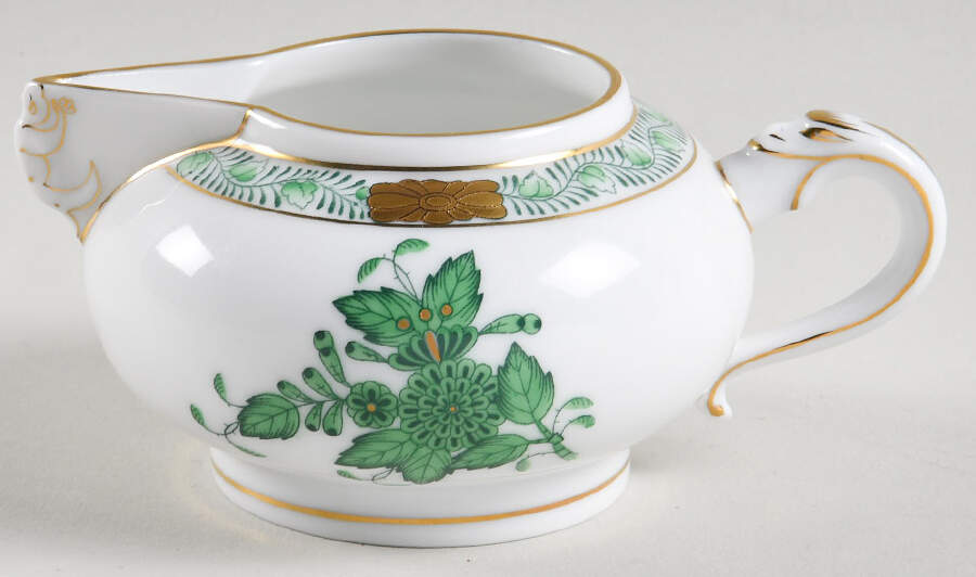 Chinese Bouquet Green (AV) Mini Creamer by Herend-1