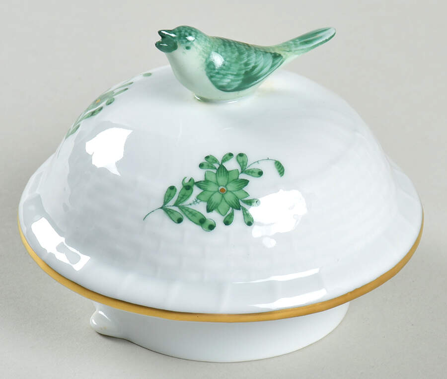Chinese Bouquet Green (AV) Lid for Coffee Pot by Herend-1