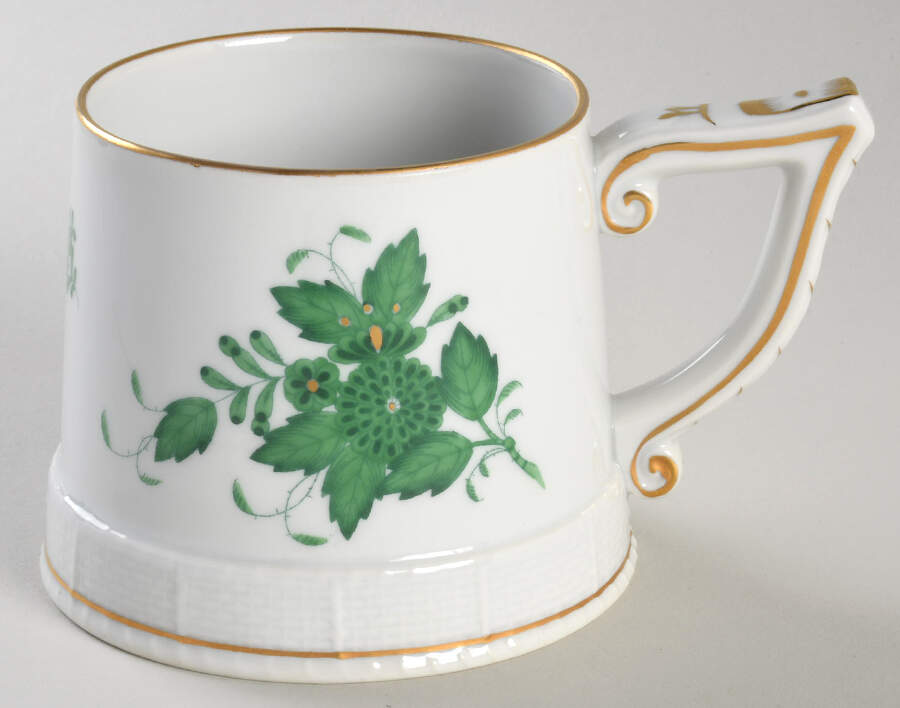 Chinese Bouquet Green (AV) Grandmug by Herend-1