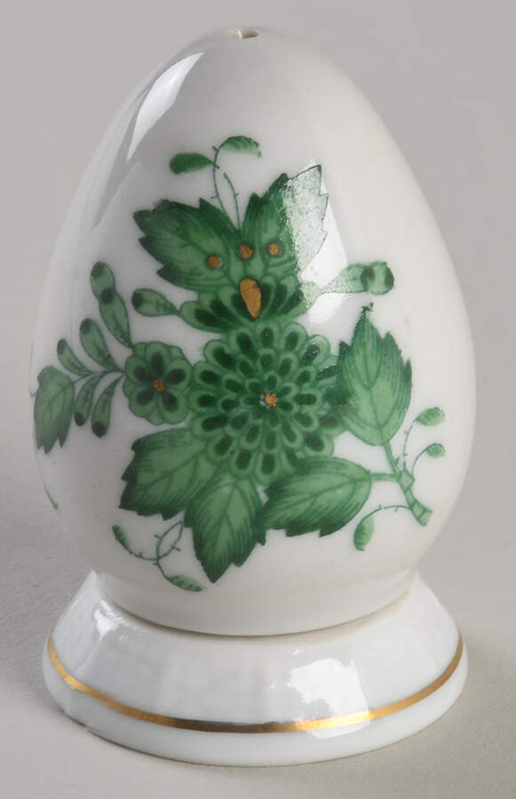 Chinese Bouquet Green (AV) Pepper Shaker by Herend-1